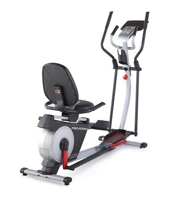 ProForm Hybrid Trainer Pro Elliptical Recumbent Bike with 17