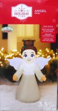 Holiday Time Christmas Angel with Wings 3.5 Ft Airblown Inflatable LED Lit New 