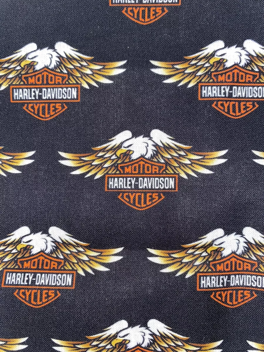 Harley Davidson Motor cycles 100 Cotton Fabric 1 Yard NEW 54 Wide