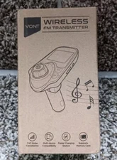Wireless FM Transmitter for Car Bluetooth FM, SD card, Hands- Free Calls NIB!