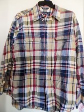 MEN'S NAUTICA MULTI PLAID DRESS CASUAL  SHIRT SZ XL