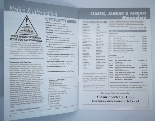 Programas de deportes de motor Donington Park 1977 a 2021 - F1, F5000, F3, F2, BTCC y GT - Imagen 140 de 210