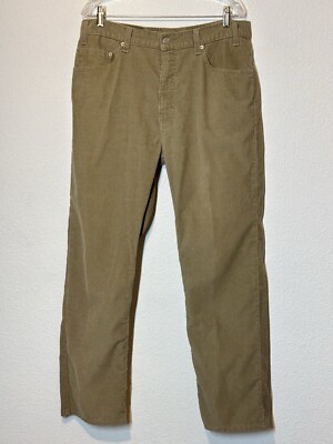Levis 505 Corduroy Jeans Regular Fit Straight Leg Mens 36x29
