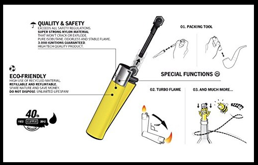 4 x Clipper Lighters NATURE WAYS Gas Lighter Refillable YOU GET ALL 4