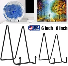Metal Frame Holder Display Stands for Picture Plate Book Photo Easel 6" 8" USA