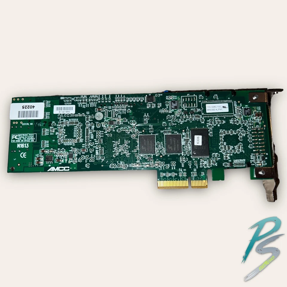 AMCC 3ware 9650SE-4LPML PCIe LP 4-Port SATA II Controller RAID Card + Battery - Image 3 of 3
