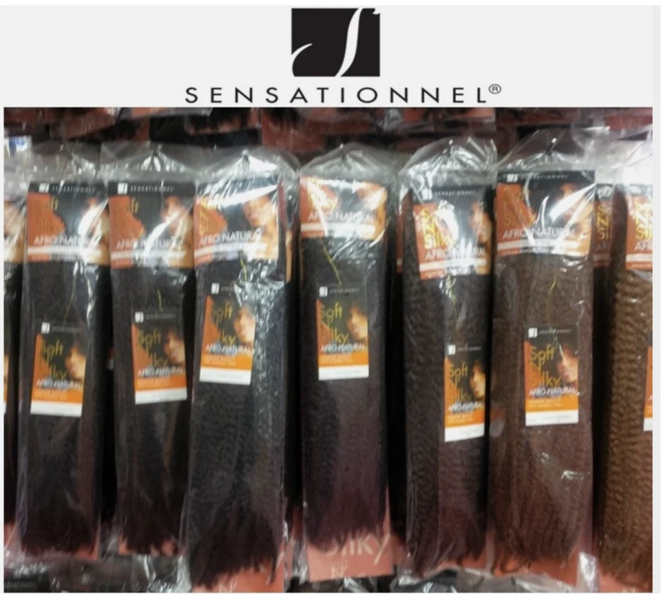 SENSATIONNEL SOFT N SILKY AFRO NATURAL HAIR KINKY TWISTS BRAID MARLEY 24 INCH