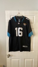JACKSONVILLE JAGUARS JERSEY SIZEXL EXCELLENT CONDITION LENGTH 34"PIT TO PIT 48