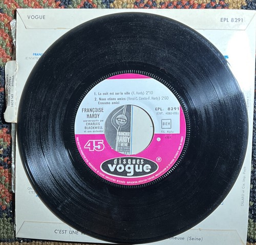 2 For 1 - 45 Rpm 7" FRENCH EP FRANCOISE HARDY JE VEUX QU'IL REVIENNE EPL 8291 EX - Picture 4 of 8