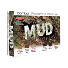 LifeColor Mud Pigment & Colour Combo Set (22ml x 6) Paints LC-SPG05