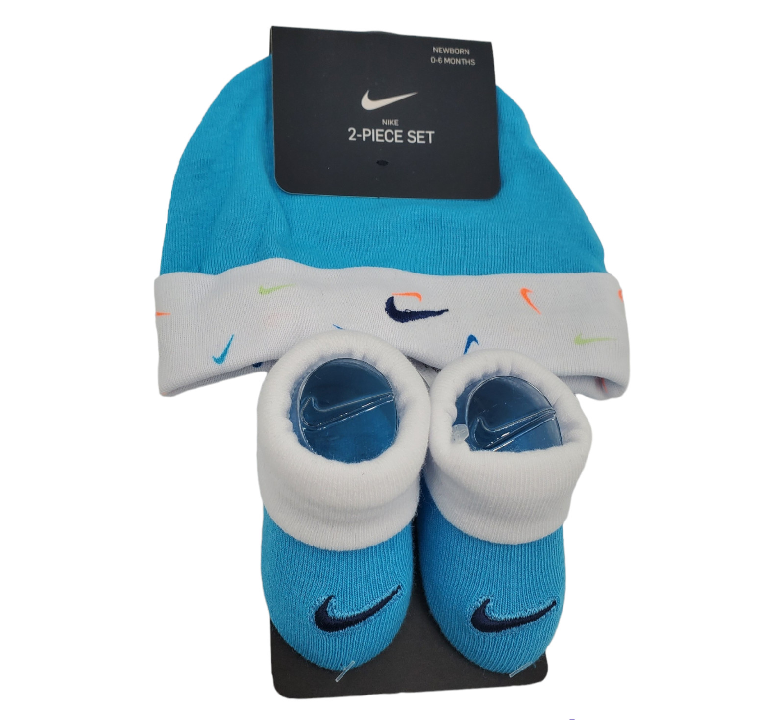 Nike Baby Booties & Hat Gift, 0-6 Months Multi, Boys Girls Infant Cap Jordan L33