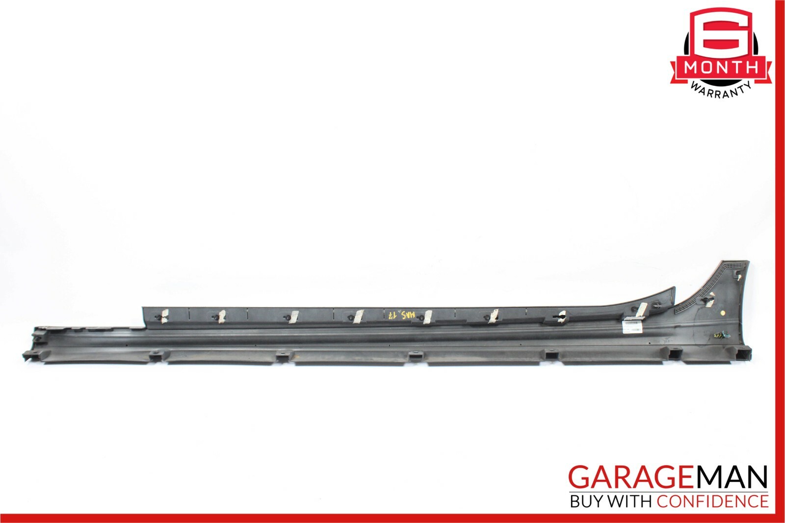14-17 Maserati Ghibli Right Side Rocker Skirt Molding Trim Panel Silver