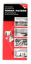 KODAK FILTERS   LENS ATTACHMENT PAMPHLET 1956