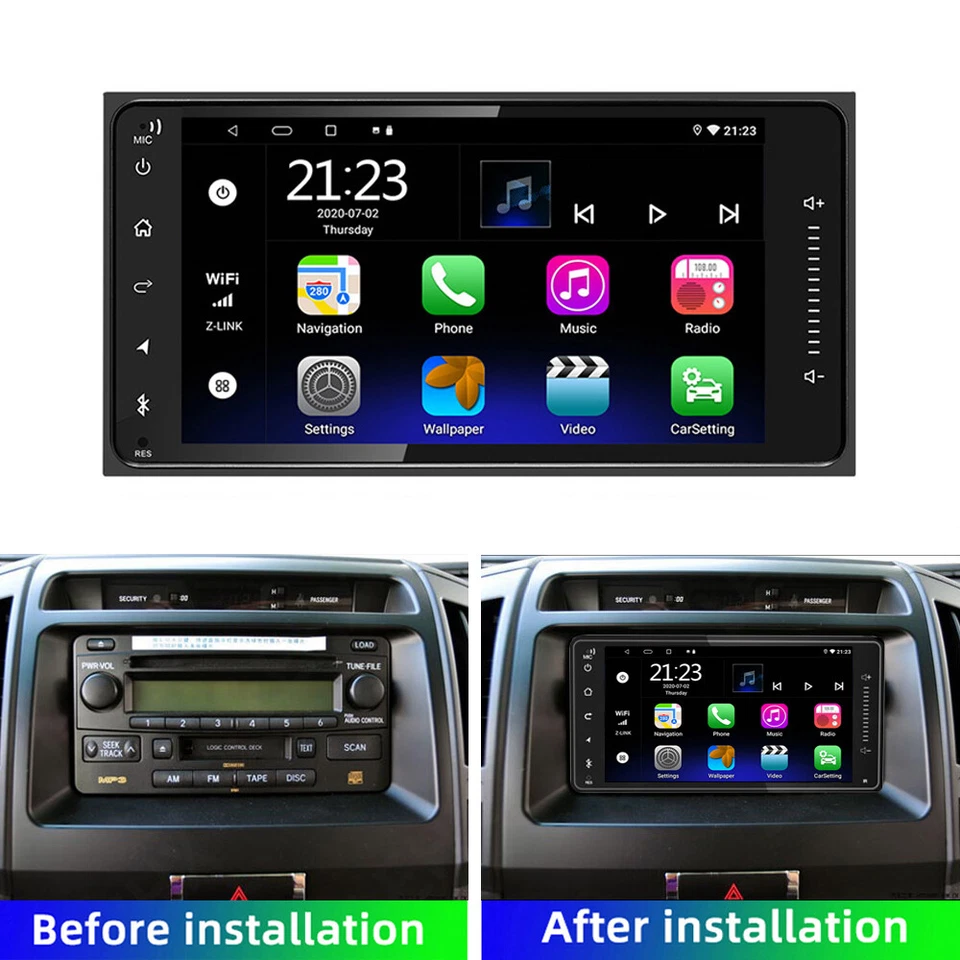 4-64GB Android 13 For Toyota RAV4 2007-2011 Carplay Car Stereo Radio GPS Wifi - Изображение 2 из 4
