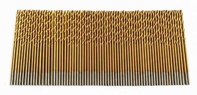 50 DEWALT TITANIUM 1/16'' HIGH SPEED STEEL DRILL BITS METAL GOLD HSS