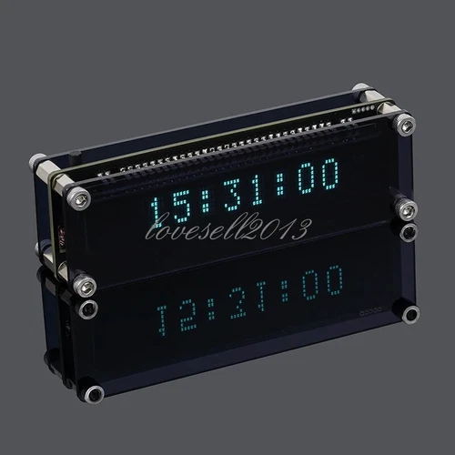 VFD Clock Vacuum Fluorescent Display WIFI Timing Automatic Calibration NEW