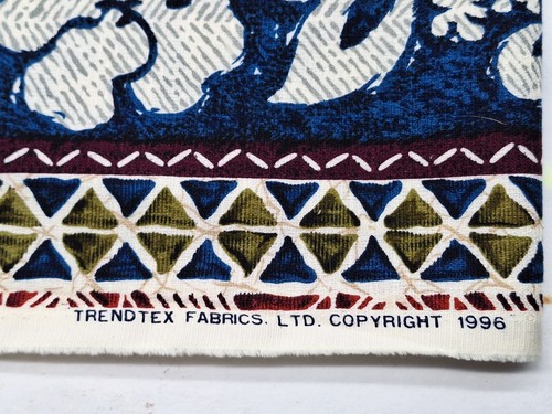 Aloha Hawaiian Fabric Vintage 100% Cotton Trendtex Fabrics 1996 2 yds - Picture 4 of 8