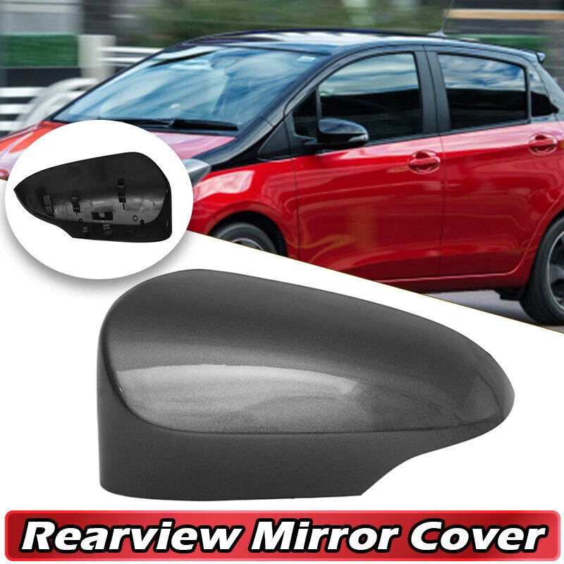 Tapa de cubierta de espejo retrovisor lateral izquierdo gris del lado del conductor para Toyota Yaris 2012-2020 Foto 2 de 4