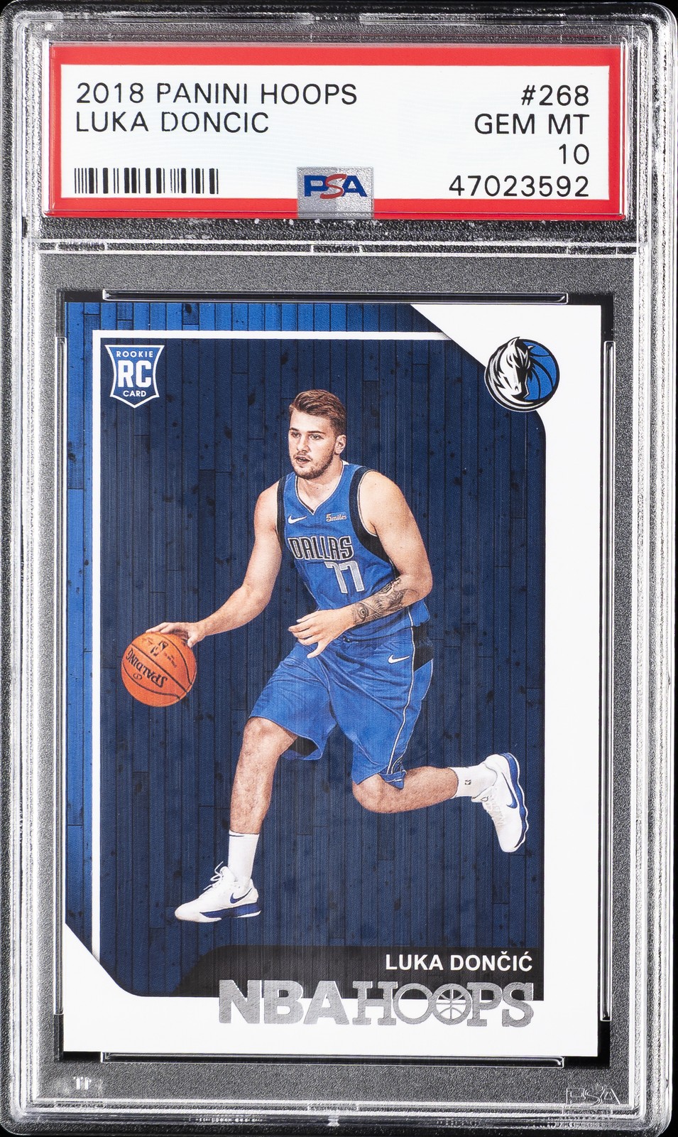 2018 PANINI HOOPS #268 LUKA DONCIC ROOKIE RC PSA 10
