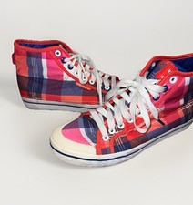 Adidas Originals High Top Karo Pink Rot EU 40 Damen Sneaker 909407