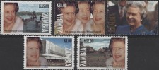 Zambia 1992 Queen Elizabeth II Accession - 40th Anniversary set of 5, mint MNH