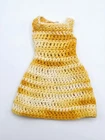 BARBIE HOMEMADE CROCHET ORANGE DRESS OUTFIT VTG 1980 DOLL CLOTHES