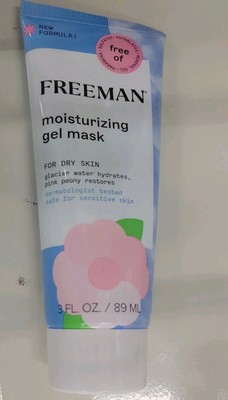 FREEMAN Moisturizing GEL FACIAL MASK for Dry Skin ~ 3 fl.oz /89 ml ~ Vegan