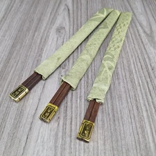 Vintage Chopsticks With Cloth Covers Lot of 3 Sets