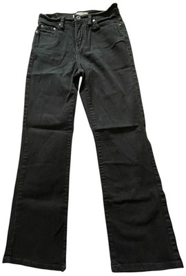 Womens Levis Black 512 Boot Cut Perfectly Slimming Denim Mid Rise Size 4S