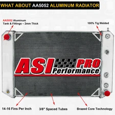 4 Row Radiator For GMC Topkick Chevy Kodiak Series 1997-2002 Direct Fit.