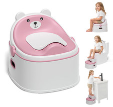 3-in-1 Toddler Potty Training Seat with Step Stool - Easy Clean Anti-Slip