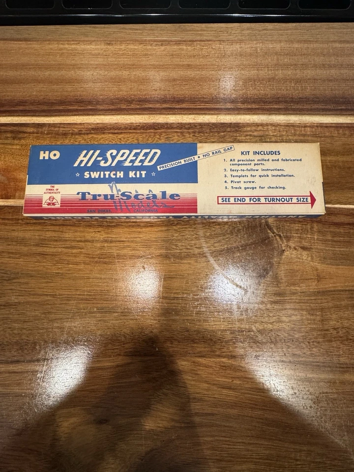 Vintage Tru-Scale HO High-Speed Switch Kit, #8 Left Hand - Image 2 of 3