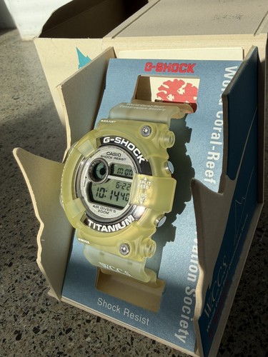 Casio G-Shock Frogman DW-8201WC-7T WCCS Titanium Vintage Digital Watch With Box