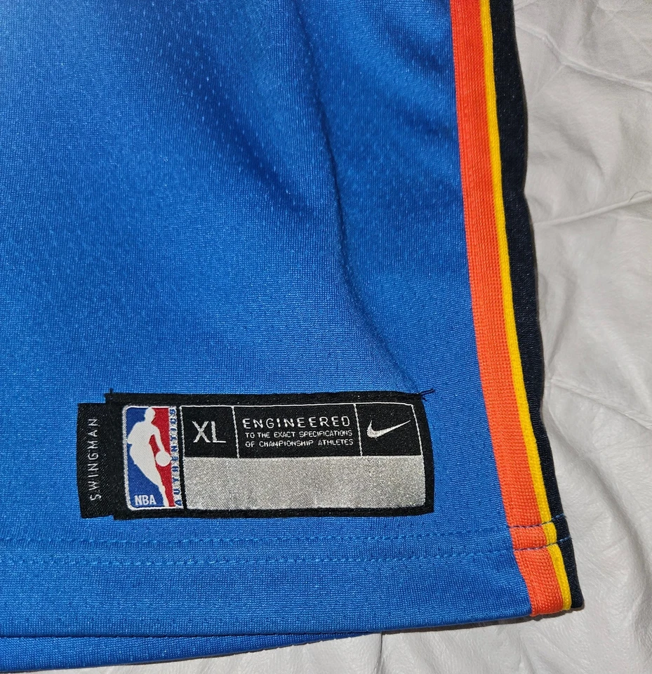 Camiseta Nike Paul George Oklahoma City Thunder NBA Swingman Juvenil XL Niños OKC Foto 4 de 4