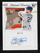 2015 National Treasures Rookie Silhouette Black 6/10 Preston Tucker Auto 0qo1