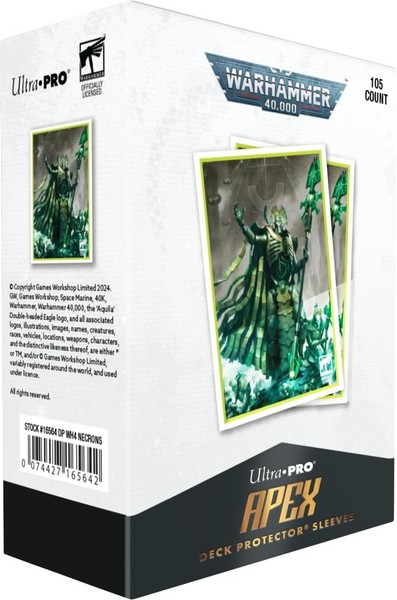 Ultra-Pro: Necron Codex Aligned - 105Ct Apex Deck Protector Sleeves (Us Import)-image