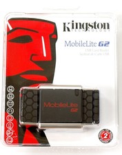 Kingston Flash Card Reader MobileLite G2 USB 2.0 Multi-Card Black/White