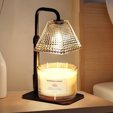 Candle Warmer Lamp with Timer Dimmer Adjustable Height,Electric Dimmable Wax ...