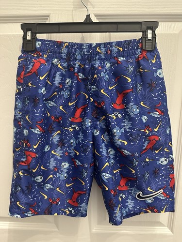 Lot Of 2 Boy’s Nike EUC Swim Shorts Trunks Size Medium Drawstring - Picture 2 of 23