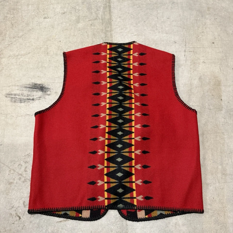 Pendleton High Grade Western Wear Southwestern Aztec Pattern Vest Men’s Size L - Image 4 of 4