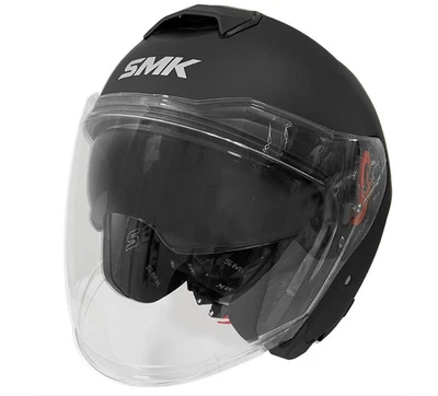 Casque jet moto - SMK - GTJ noir mat MA200 + SOLAIRE taille XXL (63-64) - Photo 1/4