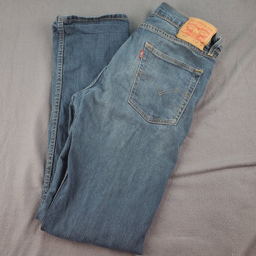 Levi's 513 Straight Fit Blue Jeans Men's Casual Classic 34x34(32)