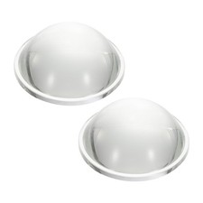 2Pcs Diameter 50mm Flat Convex Lens Height 22mm Optical Lens 3mm