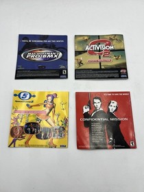 LOT of (4) - Sega Dreamcast Manual - Crazy Taxi / Tony Hawk / Dave Mirra