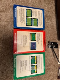 Mattel Intellivision system console system in box w/ 3 CIB video games UNTESTED