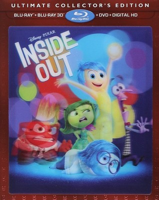 Disney Pixar Inside Out 3D Exclusive Ultimate Collector's Edition ( 3D Blu R...