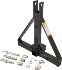 Heavy-Duty 3-Point Hitch Adapter for Tractors - 2-Inch Receiver Compatibility