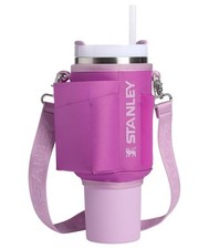 STANLEY ALL DAY QUENCHER CARRY ALL 40 OZ TUMBLER HANDLE CROSSBODY STRAP - PINK