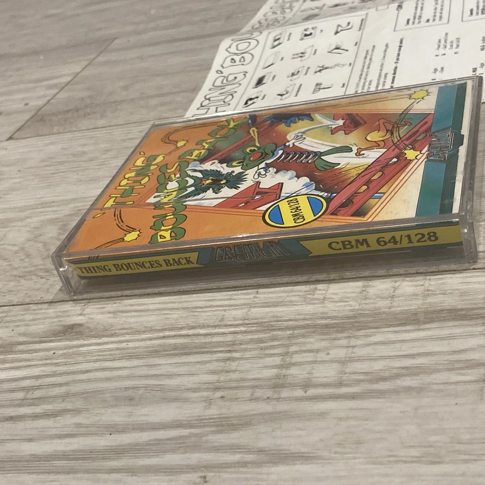 Commodore C64 C128 Game - THING BOUNCES BACK - TESTED - Very Rare - GREMLIN - Image 4 of 4