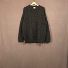 Vintage Carraig Donn Aran Sweater 100% Pure New Wool Irish Fisherman Jumper XL